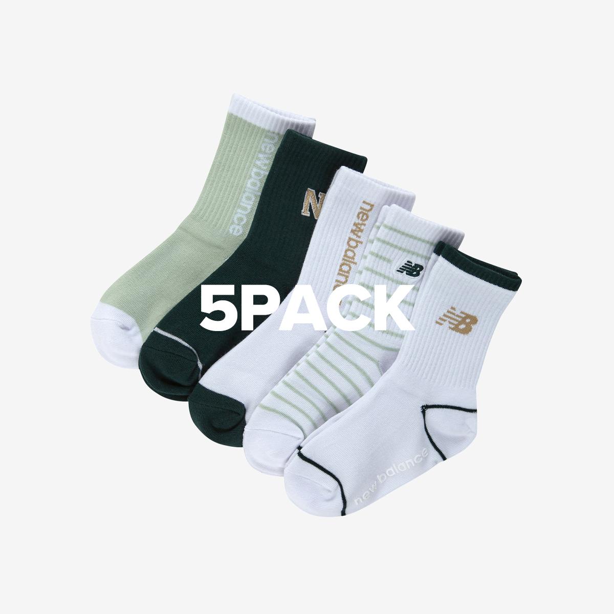 [5PCS] 에센셜 장목 양말 박스