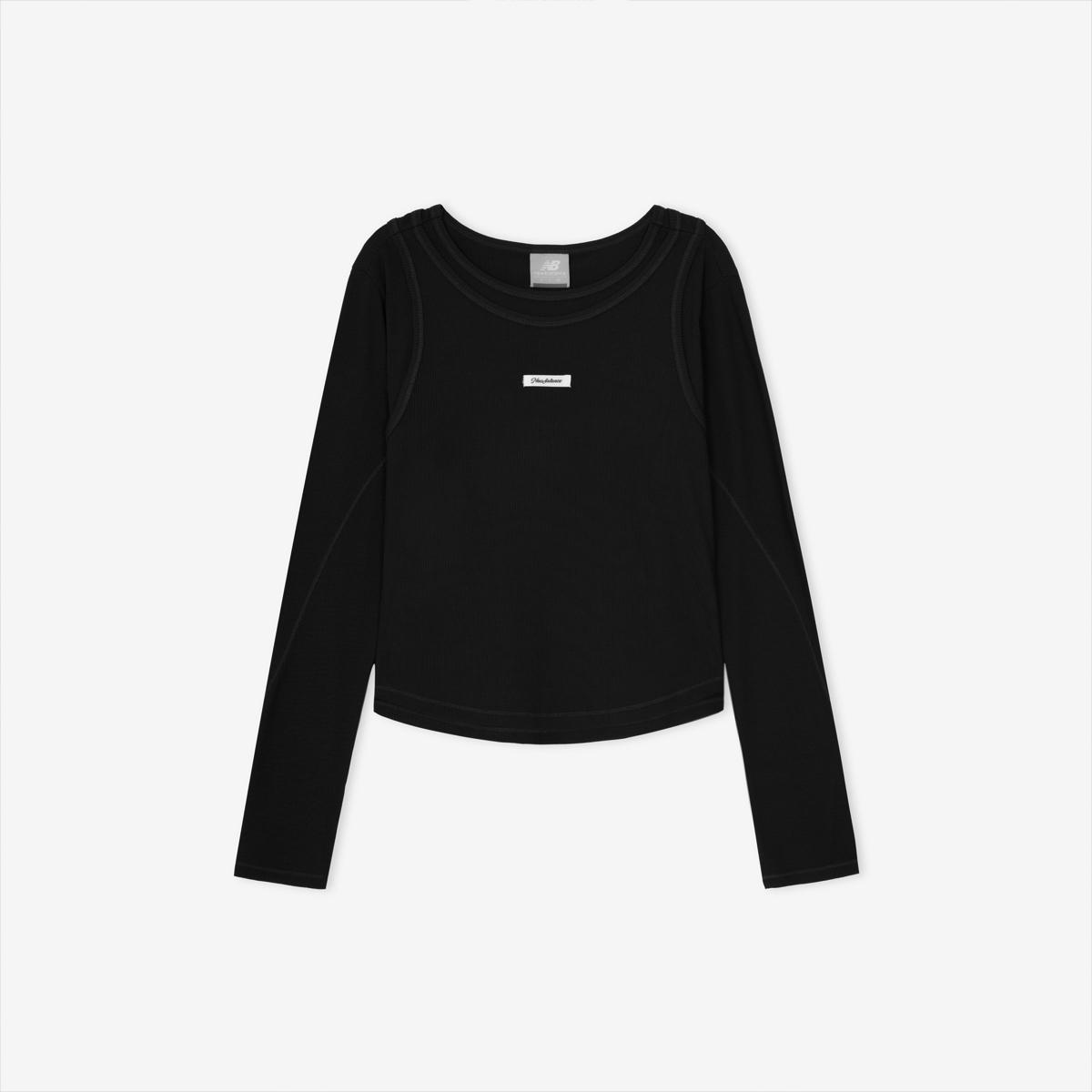 WOMEN AIRY 골지 레이어드 긴팔티 (SLIM FIT)