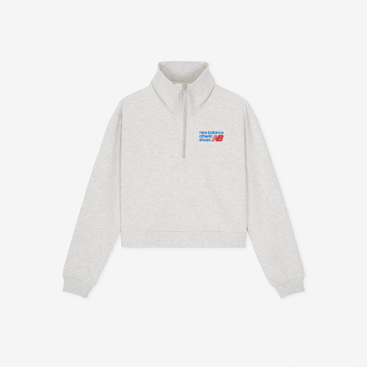 WOMEN 프리미엄 로고 반집업 (SEMI OVER FIT)