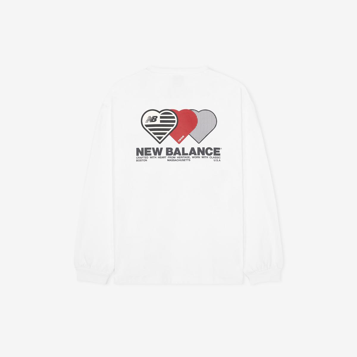 MINIMAL HEART COLLECTION 그래픽 긴팔티 (OVER FIT)