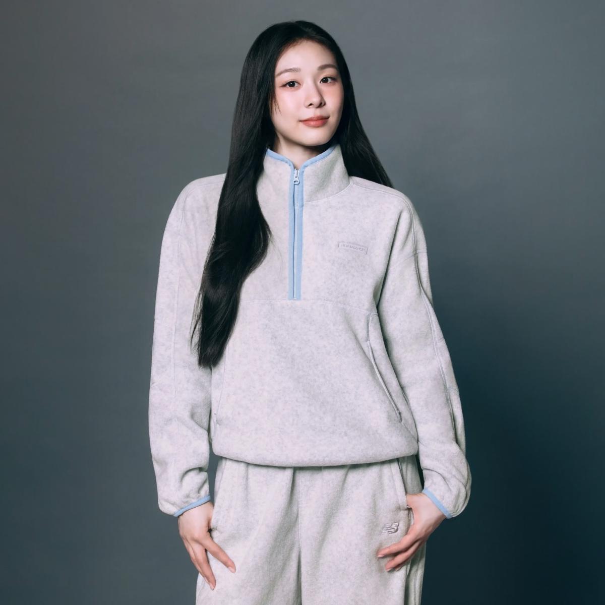 WOMEN 코지 플리스 반집업 (SEMI OVER FIT)